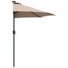 vidaXL Dārza parasols Pelēkbrūna 294 x 150 x 224 cm