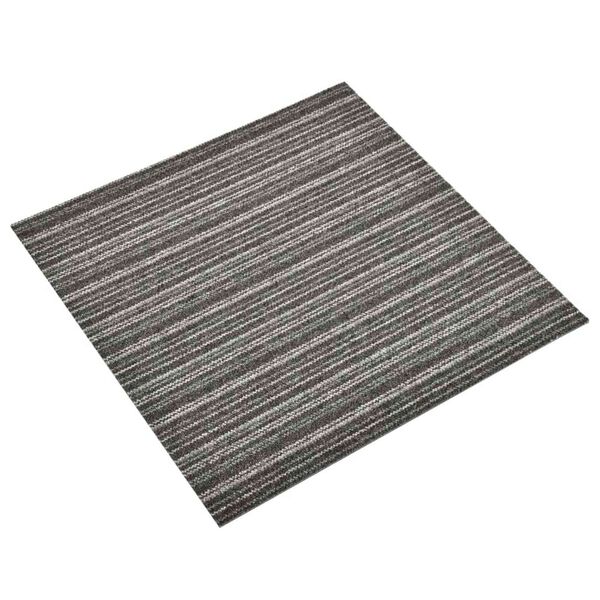 vidaXL Paklājs 20 pcs Raiņots antracīta 50 x 50 cm 100% polipropilēns