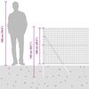 vidaXL Žogs ar stabu Pelēka 1 x 10 m Tērauds un PVC