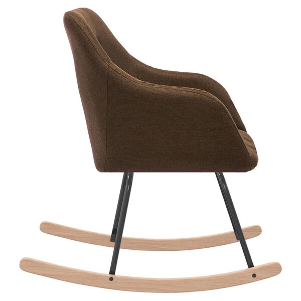 vidaXL &scaron;ūpuļkrēsls, brūns audums