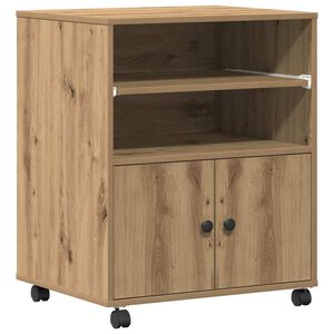 vidaXL Printera statīvs Artisan Ozols 60 x 48 x 74 cm