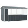 vidaXL Putnu būris Antracīts 410 x 210 x 230 cm Cinkots tērauds