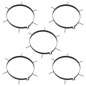 vidaXL zāliena aeratora skavas, 5 gab., ar dzelk&scaron;ņiem, &Oslash; 30 cm, dzelzs