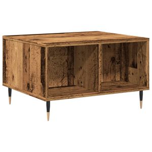 vidaXL kafijas galdiņ&scaron; Old Wood 60x50x36,5 cm Engineered Wood