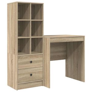 vidaXL Galds Sonoma ozols 115,5 x 50 x 127 cm 2 gab.