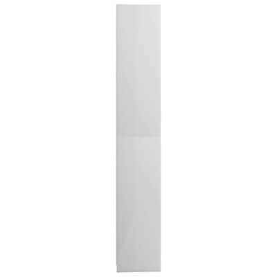 vidaXL vannasistabas plaukts, balts, 30x30x183,5 cm, skaidu plāksne