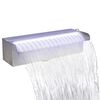 Baseina ūdenskritums, strūklaka ar LED, nerūsējo&scaron;s tērauds, 30 cm