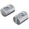 vidaXL Cilindriskais uzgrieznis 2 gab. Sudraba M6 x 13 mm Dzelzs