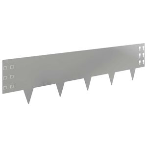 vidaXL Zāliena Apmale 20 gab. 100 x 25 cm Tērauds Sudraba