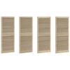 vidaXL Kabeļa Durvis ar durvīm 4 pcs Dabiska 140,5 x 2,1 x 59,5 cm