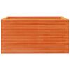 vidaXL dārza puķu kaste, vaska brūnas, 90x60x45,5cm, priedes masīvkoks