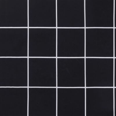 vidaXL dārza sola matrači, 2 gab., 100x50x7 cm, melns četrstūru raksts