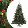 vidaXL Mākslīgā Ziemassvētku eglīte su 300 LED ar statīvu Zaļa 180 cm