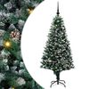 vidaXL Mākslīgā Ziemassvētku eglīte su 150 LED ar statīvu Zaļa 150 cm