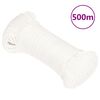vidaXL laivu virve, balta, 4 mm, 500 m, polipropilēns
