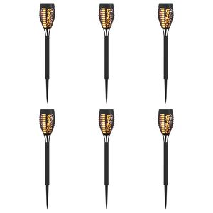 vidaXL Āra saules gaismas ar zemes tapas 6 gab. Silti balts 47,5 cm