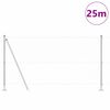 vidaXL Žoga āķis Sudraba 25 x 1,2 m (25 mm acs) Tērauds