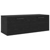 vidaXL Sienas skapis 100 x 36.5 x 35 cm Inženierijas koks Melns ozols