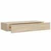 vidaXL sienas atvilktņu plaukts, ozolkoka krāsa, 60x23,5x10 cm, MDF