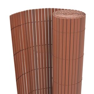 vidaXL Dārza žogs Brūna 150 x 500 cm PVC