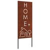 vidaXL Dārza privātuma ekrāns Rūsa 50 x 140 cm Novecināts tērauds