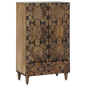 vidaXL Augsts galds Brūna 60 x 33,5 x 100 cm Cieta mango koksne