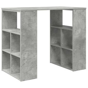 vidaXL Galds Betona pelēks Inženierijas koks 90 x 50 x 75 cm