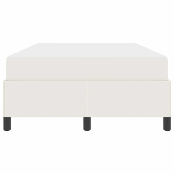 vidaXL Gultas rāmis ar matraci Krēmkrāsa 120 x 200 cm audums