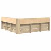 vidaXL Grāmatu plaukta gulta ar plauktu Sonomas ozola 180 x 200 cm