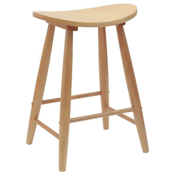 vidaXL Ēdamkrēsli 2 pcs Dabiska 46 x 37 x 63 cm Ciets gumijas koks