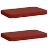 vidaXL 2 daļu dīvāna spilveni VUGHT 2 pcs 100% poliesters Sarkana