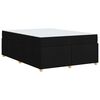 vidaXL Gultas rāmis ar matraci Melna 160 x 200 cm audums
