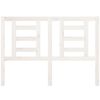 vidaXL gultas galvgalis, balts, 141x4x100 cm, priedes masīvkoks