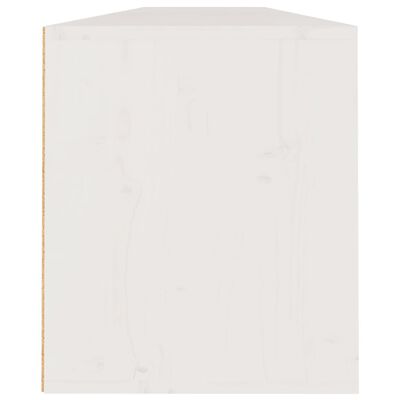 vidaXL sienas skapīši, 2 gab., balti, 100x30x35 cm, priedes masīvkoks