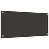 vidaXL Virtuves aizsargpaneļi 2 pcs Tum&scaron;i pelēks 90 x 40 cm