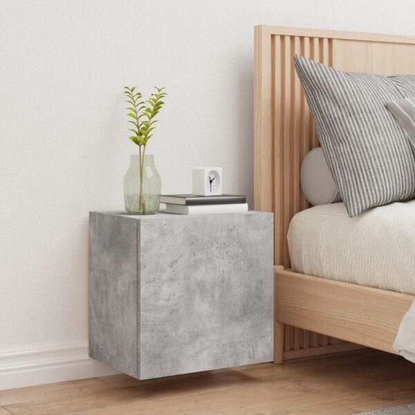 vidaXL TV sienas skapītis, pelēks, 40,5x30x40 cm, inženierijas koks