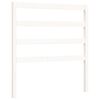 vidaXL gultas rāmis ar galvgali, vienvietīgs, masīvkoks, balts