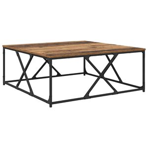 vidaXL Kafijas galdiņ&scaron; Vecs koks 100 x 100 x 40 cm Inženierijas koks