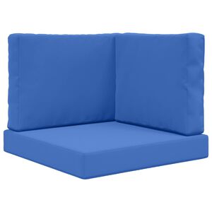 vidaXL Āra dīvāna spilvens 3 pcs Karaliski zils Poliesters
