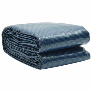 vidaXL baseina pārklājs, solārs, peldo&scaron;s, 417 cm, melns un zils PE