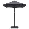 vidaXL Dārza parasols Antracīts 385 x 209 x 244 cm audums