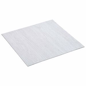 vidaXL Grīdas dēļi 55 pcs Balts 5,11 m&sup2; PVC