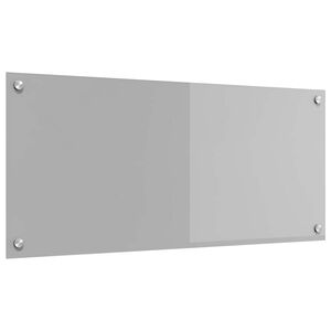 vidaXL Virtuves aizsargpanelis Gaiši pelēka 90 x 40 x 0,6 cm