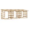 vidaXL pergola ar jumtu, 3 gab., 100x90x100 cm, impregnēta priede