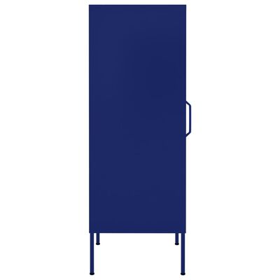 vidaXL skapītis, 42,5x35x101,5 cm, tērauds, tumši zils