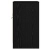 vidaXL Nakts skapītis Melns ozolkoks 38 x 34 x 61 cm Inženierijas koks