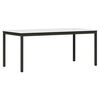 vidaXL Ēdamgalds Balts 180 x 90 x 75 cm Ciets priedes koks
