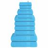 vidaXL 12 daļu dvieļu komplekts, FROGN, tirkīzzils, 360 g/m&sup2;