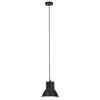 vidaXL griestu lampa, melna, apaļa, 25 W, 17 cm, E27