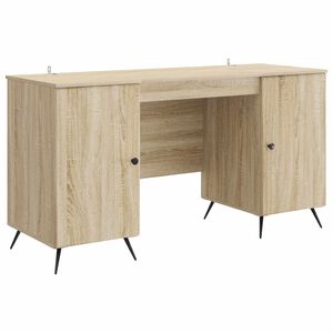vidaXL Galds Sonomas ozols 142,5 x 50 x 75 cm Inženierijas koks